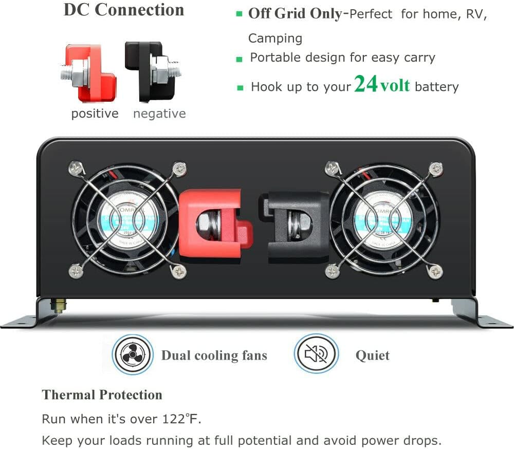 Inverter Pure Sine Wave 60Hz 120V 3000W - 3000W Pure Sine Wave Solar Power