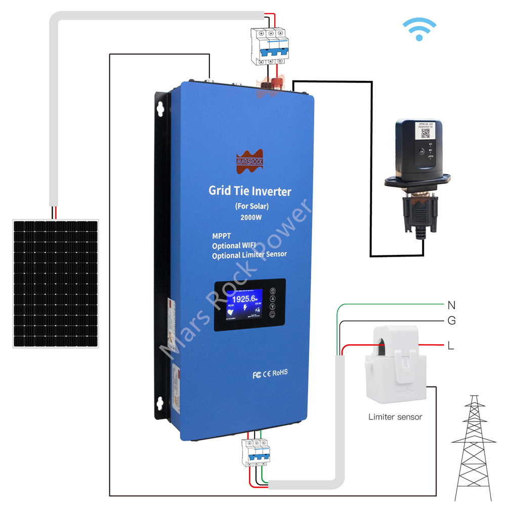 2000W 2 Phase 240V Solar Inver - огляд і ціна Grid Tie Inverter Limiter 2000W